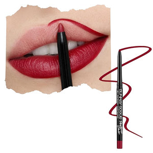 Runway Rogue Designer Liner Lip Pencil, Matte Crimson Dark-Red Lip Liner Pencil and Lip Liner Sharpener, ¡®In the Press¡¯