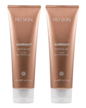 Nu Skin Sunright Insta Glow Self Tanner Gel | Natural Summer Tan for Face &amp Body | Beauty &amp Skin Care | Vitamin E &amp Avocado Oil | Natural Body Bronzer with DHA &amp Amino Acids | 4.2 oz |