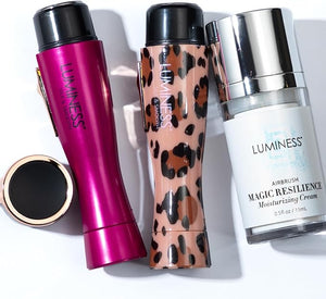 LUMINESS Silk &amp Smooth Skin Care Set: Flawless Facial Hair Removal &amp Face Moisturizer for Women - Painless Facial Razor for Lips Chin Peach Fuzz - 2 Electric Shavers &amp Hydrating Cream wi