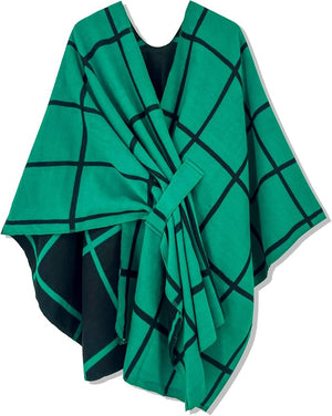 Moss Rose Women's Shawl Wrap Poncho Ruana Cape Open Front Cardigan Shawls for Fall Winter