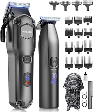 Jack &amp Rose Clippers and Trimmers Set Cordless Hair Clippers for Men Barber Clippers Set