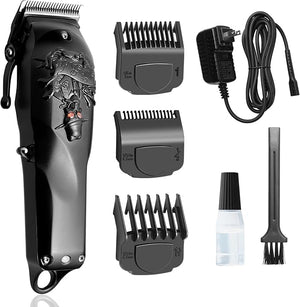 Hair Clippers for Men Professional, Cordless &amp; Corded Barber Clippers for Hair Cutting, Rechargeable Mens Hair Clippers, Home Haircut &amp;Grooming Set (Black)