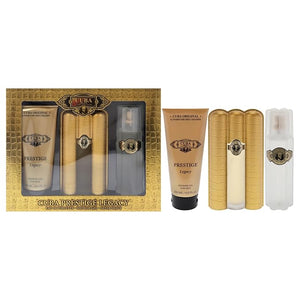 Cuba Prestige Legacy for Men - 3 Pc Gift Set 3oz EDT Spray, 6.6oz Shower Gel, 3.3oz After Shave