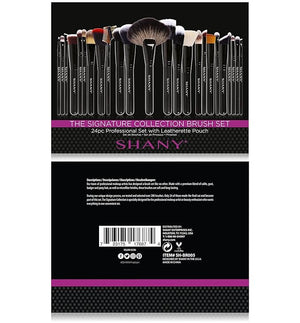 SHANY Makeup Brushes The Masterpiece Pro Signature Makeup Brush Set - Foundation Powder Concealers Eye Shadow brushes Synthetic Bristle with Wooden handles Premium Gift Packaging - 24pcs