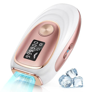 Laser Hair Removal Device at-Home IPL Hair Removal for Women &amp Men - Safe 45¡ÆF Ice-Cooling Contact for Painless &amp Long-Lasting Results 86% Hair Reduction in 3 Weeks for Full Body Gold/White