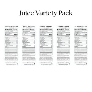 Raw Generation Best-Sellers Pack - Cold Pressed Juices in 5 delicious flavors- Nutritionist-Designed for Weight Management Stronger Immunity &amp Increased Energy (30 bottles)