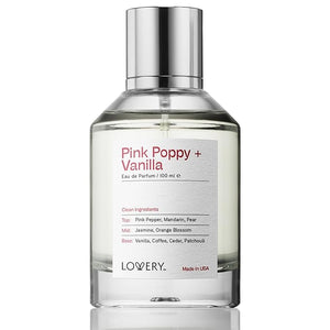 Pink Poppy &amp; Vanilla Perfume for Women, Inspired by Y S.L B.lack O.Pium 100ml Clean Fragrance Perfumes for Womens, Long Lasting Vegan, Natural Ingredients, Vanilla, Coffee, Patchouli, Made in USA