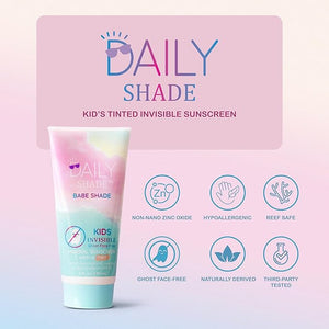 Kid's Sunscreen Starter Kit ? Tinted Mineral Sunscreen for Face &amp Body with SPF 30 Shade Brush Travel Bag &amp UV Card ? Non-Nano Zinc Reef Safe Water Resistant &amp Hypoallergenic Skin Care