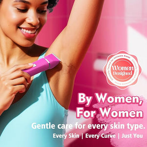 Electric Bikini Trimmer for Women Gifts for Her - 3-in-1 Rechargeable Waterproof Shaver Razor, Cordless Pubic Hair Remover, Precision Groomer Painless Portable Wet Dry Personal Care Tool