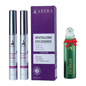 Abera Eye Revitalizing Essence Anti-Aging Treatment with Bakuchiol and Black Ginseng Dark Circles and Fine Lines ? 0.51 fl oz 2 box + gift