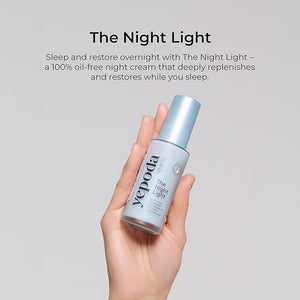 Yepoda The Night Light Oil-Free Soothing &amp Clarifying Night Moisturizer with Aloe Vera Mugwort &amp Niacinamide Hydrating Vegan Korean Facial Moisturizer for All Skin Types 1.69 FL. OZ. (50 m
