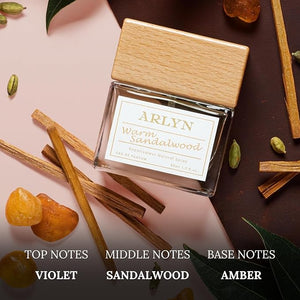 ARLYN Warm Sandalwood Eau De Parfum Inspired by Le Lab Fragrances' San tal 33 Perfume for Men &amp Women Luxury Fragrance - Vegan Cruelty-Free and Eco-Conscious (1.7oz / 50ml)