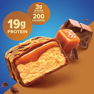 Pure Protein Bars High Protein Nutritious Snacks to Support Energy 1.75 oz Low Sugar Gluten Free 12 Count Salted Chocolate Caramel