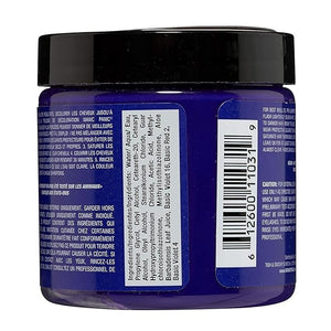 MANIC PANIC Classic Ultra Violet Semi Permanent Hair Color - Blue-Toned Purple Hair Dye for Women &amp Men That Lasts 4-6 Weeks - Vegan Ammonia &amp Cruelty-Free - Create &amp Mix Custom Shades (4