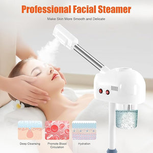 Facial Steamers, Hot Ozone Face Steamer on Wheels for Facial, Professional Skin Care Equipment, Esthetician Steamer for Salon Beauty and Spa, Mist Face Steamer for Skin Care (3)