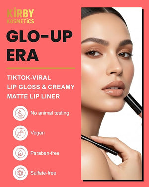 Lip Kit Duo ? Making Moves - TikTok-Viral Precision Liner &amp; Glossy Liquid Lipstick, Clean 2-Step Set with Hydrating Long-Wear Color ? Bold Inclusive Beauty for Everyday Konfidence