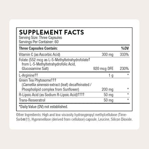 THORNE - L-Arginine Plus - Sustained-Release Cofactors to Support Heart Function Nitric Oxide Production &amp Optimal Blood Flow* - 60 Servings