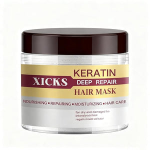 Keratin Deep Repair Hair Mask - Intensive Nourishing &amp Moisturizing Treatment for Dry &amp Damaged Hair Repairs to Regain Silky Hydrated Hair (500ml/16.9fl.oz)