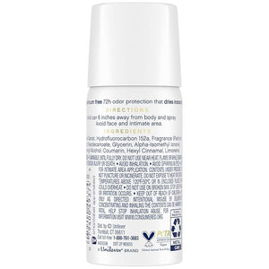 Dove Aluminum-Free Deodorant Travel-Size Spray 32-Pack ? Cucumber &amp Green Tea 1.1 Oz Ea