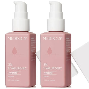 MEDIX 3% Concentrated Hyaluronic Acid Hydrating Gel Body Booster Dry Skin Moisturizer Anti Aging Skin Care Booster For Restoring Skin Barrier Wrinkles &amp Fine Lines 2-Pack