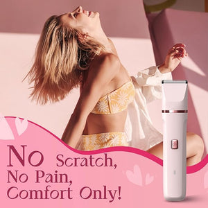 Bikini Trimmer for Women - Painless Electric Razors for Silk Skin,Cordless Body Shaver for Trip,Replaceable Lady Facial Razor, IPX7 Waterproof&amp;Easy Cleaning, Stocking Stuffers Christmas Gifts