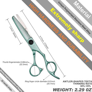 High-end Professional Hair Scissors Thinning Shears Barber Hair Cutting Teeth Shears Hairdressing Texturizing Scissor 6 Inch Stainless Steel Alloy For Women Men Kids Salon Hairdresser &amp Home