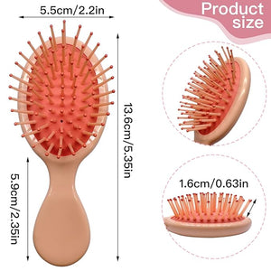 36 Pieces Mini Wet Hair Brush, Travel Detangling Brush, for Most Hair Types, with Ease Knots Without Tears or Breakage, Multicolor