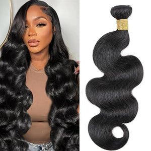 Brazilian Human Hair Bundles Body Wave Human Hair Single Bundle 10inch 100% Unprocessed Virgin Human Hair Body Wave Raw Quick Weaves Deals Natural Black