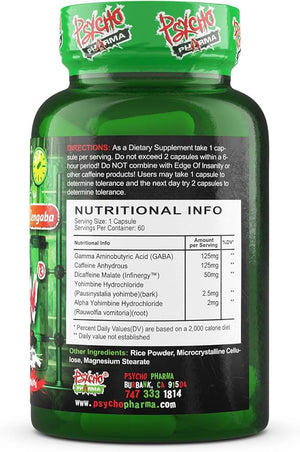 Psycho Pharma Far Beyond Driven for Increased Energy to Burn with Improved Focus Positive Mood.