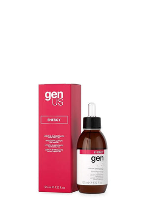 GENUS Energizing Lotion - Strengthens Fine, Weak Hair with Chili Pepper Extract and Wheat Proteins, Promotes Growth, Reduces Breakage, Purifies Scalp - 125ml