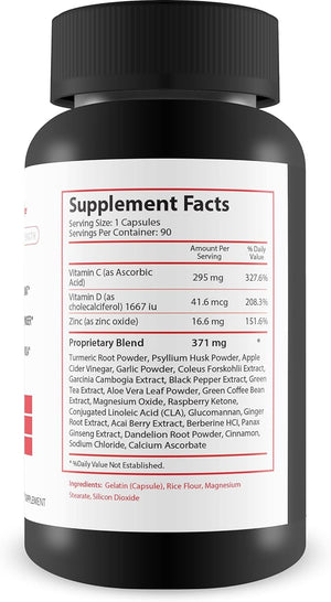 90 Day Keto + Acv Luxe Detox Cleanse - Psyllium Keto Detox Cleanse 90 Day Supply - Help Reduce Gut Bloat &amp; Belly Size - Full Body Cleanser - Premium Keto Acv Luxe Cleanse Keto Lux