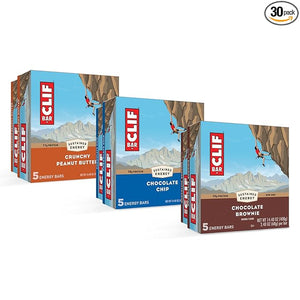CLIF BAR - Energy Protein Bars - Variety Pack - 3 Flavors - Made with Organic Oats - Energy Bars - Non-GMO - (30 Pack)