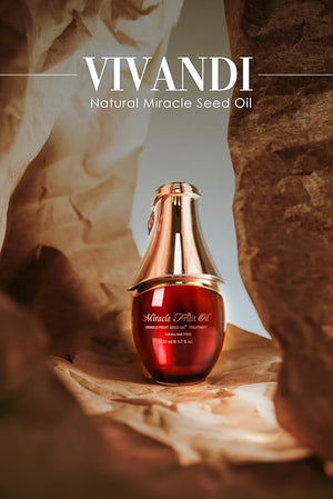 Vivandi Miracle Fruit Seed Hair Oil - Superfruit Treatment for Dry Damaged Frizzy Hair and Breakage Prevention All Hair Types - 50 ml