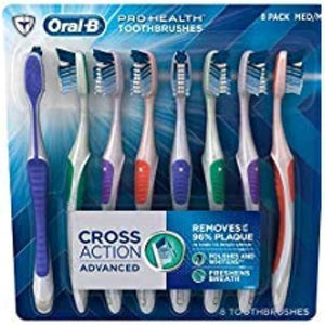 Oral-B Pro-Health Cross Action Advanced Toothbrush Medium - 8 pack