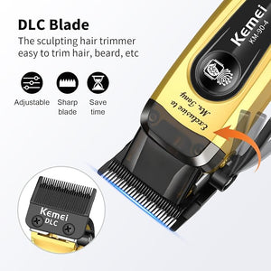 KEMEI KM-90-4 Professional Hair Clippers for Men Clippers for Hair Cutting Rechargeable Cordless Hair Clippers Haircut Clippers Hair Cutting Tools LED Display Perfect Gifts for Men.