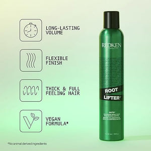 Redken Root Lifter Volumizing Spray Foam For All Hair Types - Provides Body Volume &amp Anti-Frizz Protection Medium Control