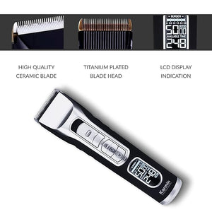 KARMIN T70 Professional Cordless Hair Clippers for Men Beard Trimmer Mustache Haircut Tool Ceramic Titanium Blades Long Life Battery Operated Rechargeable Personal Grooming Barber Supplies