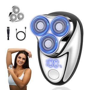 Mini Electric Shaver Mini Portable Razor USB Rechargeable Waterproof Shaver for Travel OfficeWet &amp Dry Electric Pubic Trimmer Waterproof Body Groomer (for Women)