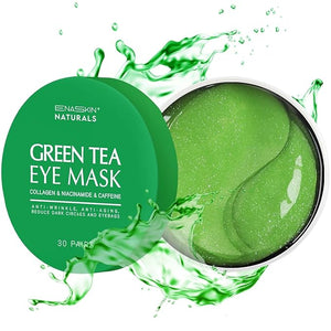 Under Eye Patches for Puffiness Kit: 120 Pcs Green Tea &amp Caffeine Eye Mask for Dark Circles and Anti-Aging - Day &amp Night Skin Eye Pads with Niacinamide Collagen Hyaluronic Acid &amp Vitamin