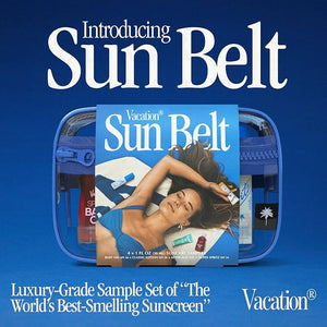 Vacation Sun Belt Sampler, Includes Baby Oil SPF 30, Super Spritz SPF 50 Face Mist, Classic Lotion SPF 30, After Sun Gel,¡°Festival Friendly¡± Fanny Pack