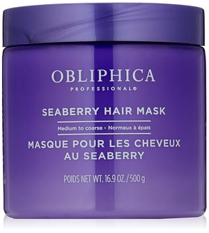 Obliphica Medium to Coarse Seaberry Mask 1.05 Pound - Nourishing and Restorative Hair Treatment for Medium to Coarse Hair Types Ensuring Lustrous Shine Manageability and Revitalization