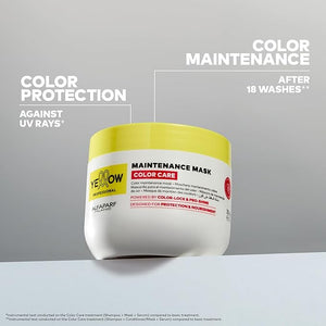 Yellow Professional Color Care Maintenance Mask for Colored Hair ? Powered by Color-Lock &amp Pro-Shine - Designed for Protection &amp Nourishment (500 ml / 16.9 oz)