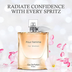 Women's Perfume La Vida Bella&amp Sexy for Women Combo Set Eau De Parfum Long Lasting Fragrance 3.4 Fl Oz Spray Each for Daily Used