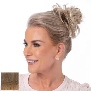 Toni Brattin Twist Classic - Hair Piece Accessory - Instant Volume &amp; Styling for Women - Wrap Around Short or Long Ponytail - Quick and Easy to Use Wrap Up Bun - Heat-Friendly Fiber (Dark Blonde)