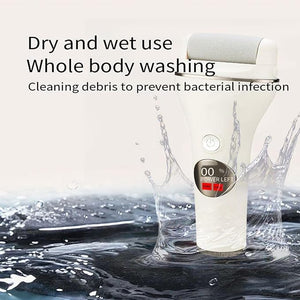 Painless and Efficient Electric Callus Remover Convenient Gentle Foot File Pedicure Kit IPX5 Waterproof with 3 Rollers for Cracked Heels Dry Hard Skin Care