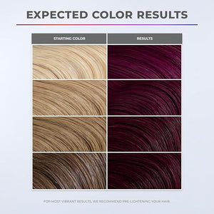 XMONDO Color Garnet Depositing Mask &amp Semi-Permanent Burgundy Hair Dye | Infused with Bond Booster Technology &amp Hyaluronic Acid for Nourishment Revitalization &amp Repair Vegan Formula 8 F