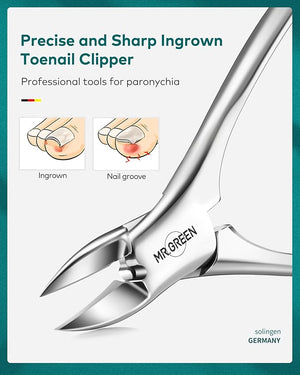 Manicure Set 8 in 1Professional Pedicure kitStainless Steel Manicure KitPortable Travel Grooming Kit Nail Care ToolsNail Clippers Pedicure Tools with Leather Travel Case(Dark Brown)