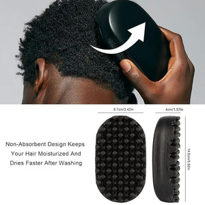 Rubber Curling Brush, Comb, Rubber African Comb Twist &amp; Curl Tool, Washable Rubber Styling Tool, Men's &amp; Women's Twist &amp; Curl Brush, Home Salon Hair Styling