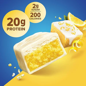 Pure Protein Bars High Protein Nutritious Snacks to Support Energy Low Sugar 1.75 oz 12 Count Lemon Cake