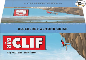 CLIF BARS - Energy Bars - Blueberry Crisp - (2.4 Ounce Protein Bars 12 Count)